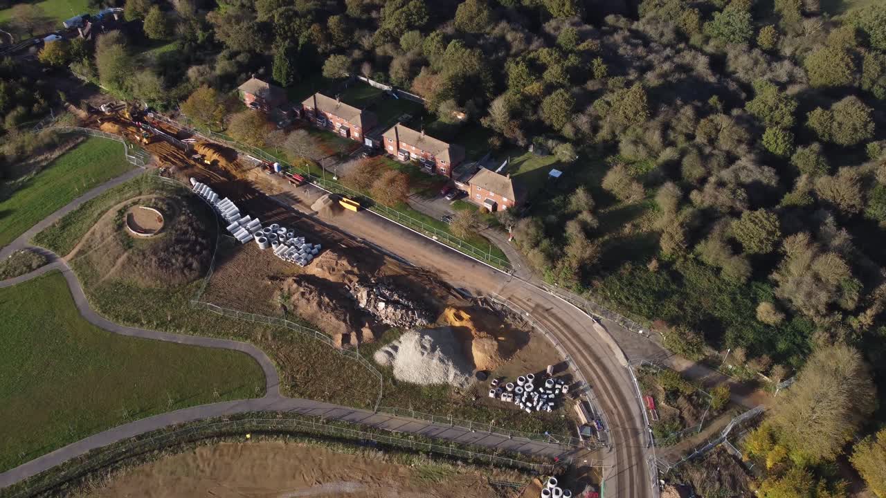 desarrollo de viviendas royal parade canterbury nueva construcción de carreteras de acceso drone dolly forwards