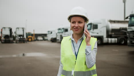 Trabajador-Hablando-Por-Teléfono