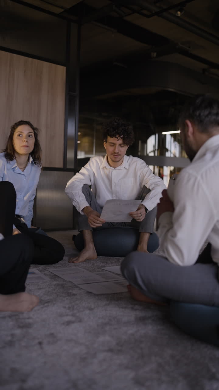 Team Meeting in Casual Office Setting