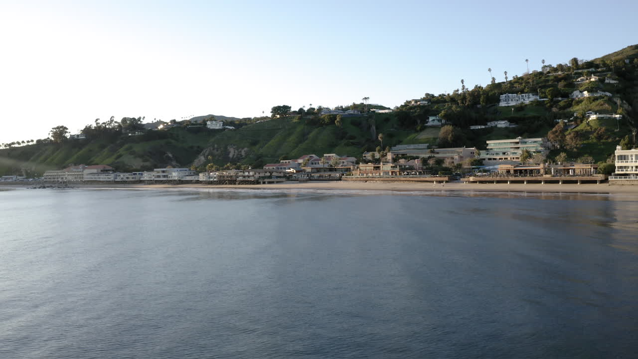 Malibu Beach Coastal View at Sunset