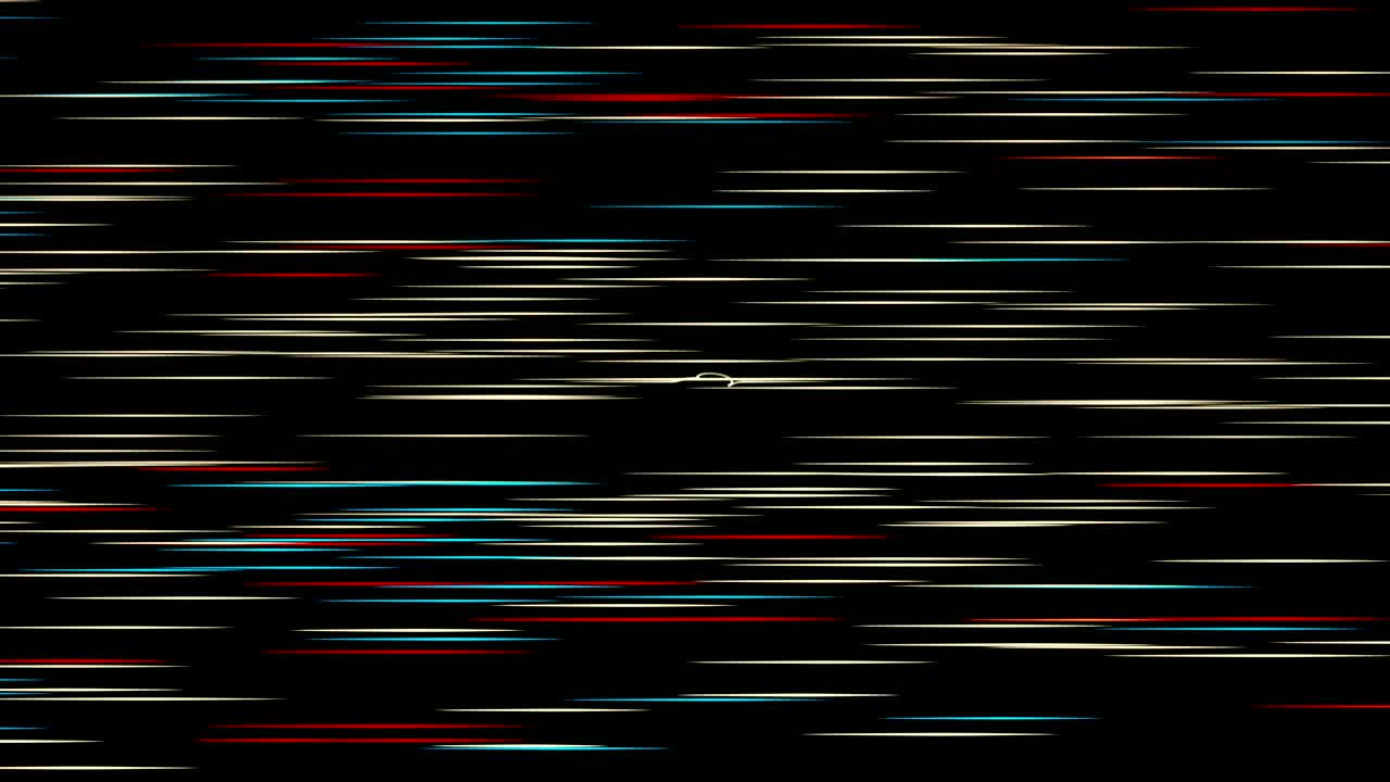 Abstract motion background in white,blue and red on black