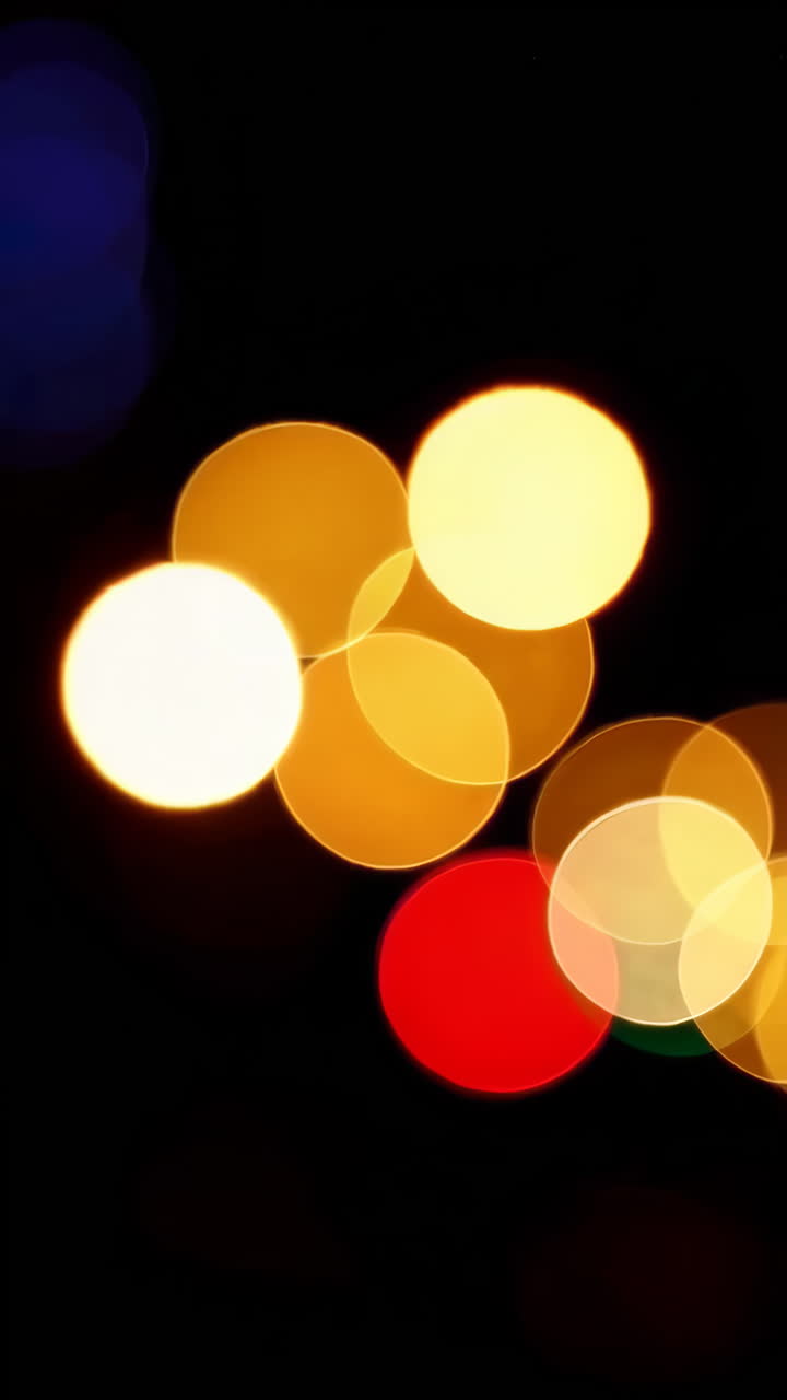 luces bokeh por la noche