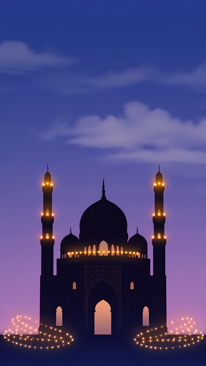 Eid al-Adha Moschea Sfondo islamico 4K