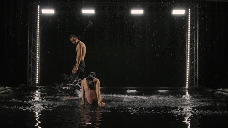 water dance performance