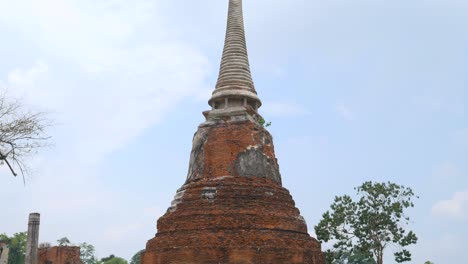 pagoda at wat maha that or the monastery of the great relic located on the city island in the central part of ayutthaya