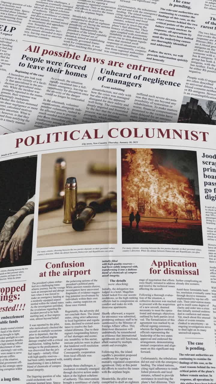 Vertical Investigation Newspaper Mockup