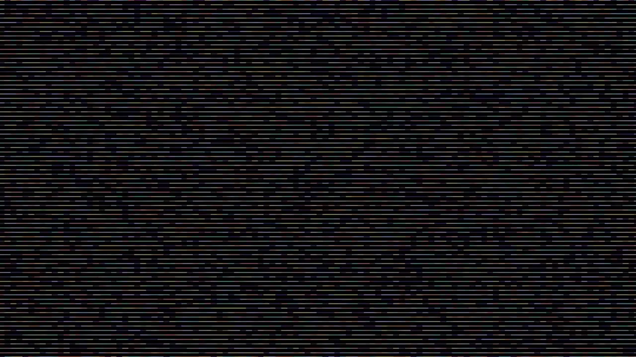 Abstract Digital Glitch Effect with Horizontal Scanning Lines