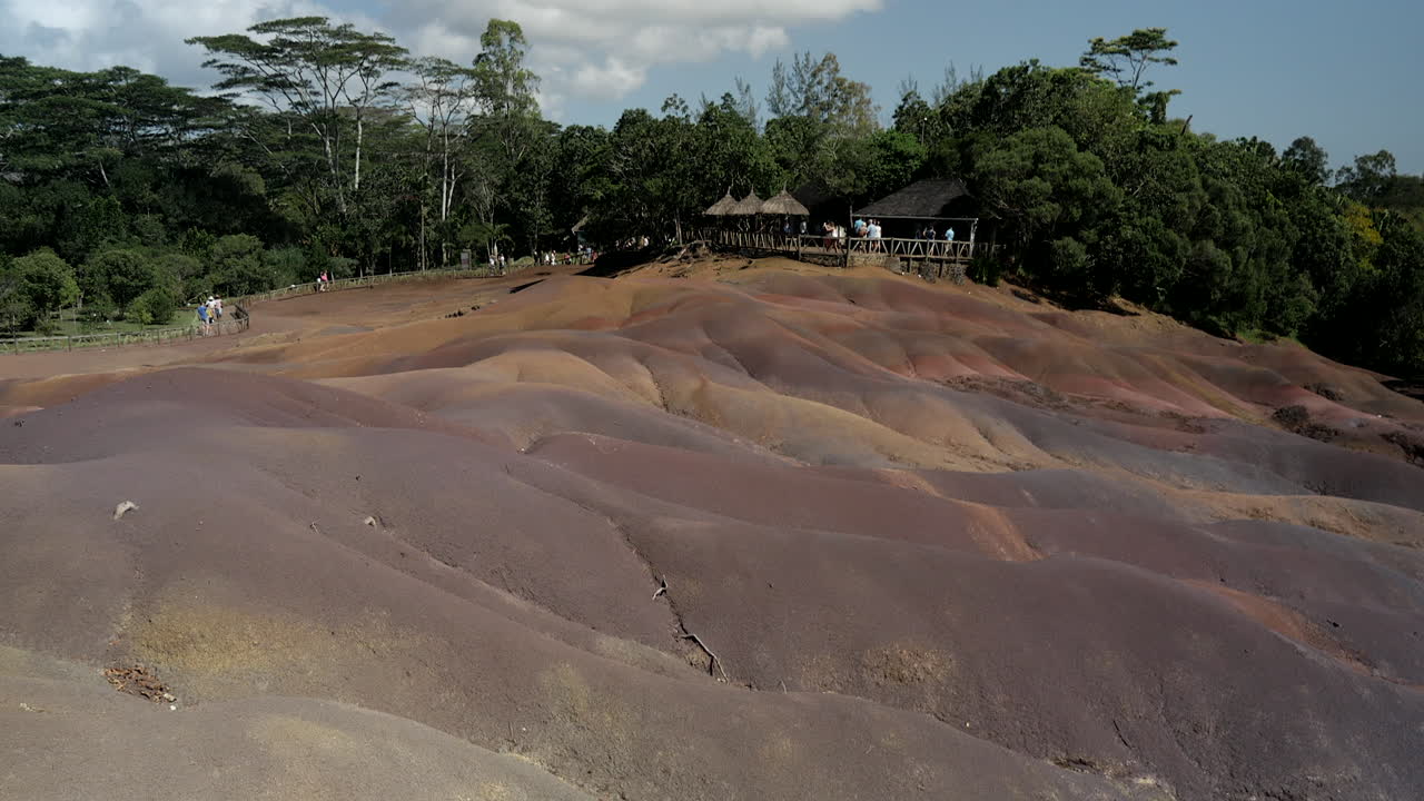 tilt up mierda de la tierra de siete colores en mauricio