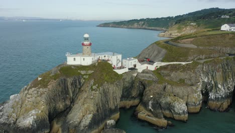 panorámica aérea, material de archivo 4k, faro baily
