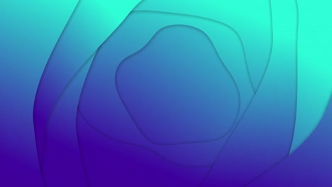 animation von blauen gradientenlinien, die in einer nahtlosen schleife wellen