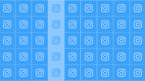 ícones de movimento da rede social instagram em fundo simples