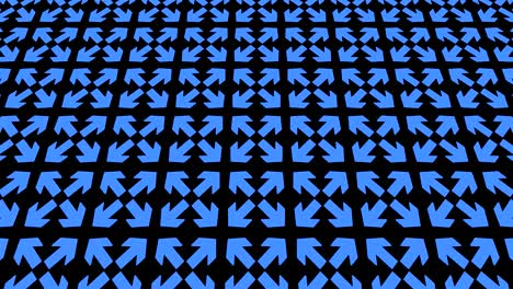 graphic video pattern with geometric figures that tilts up and moves.