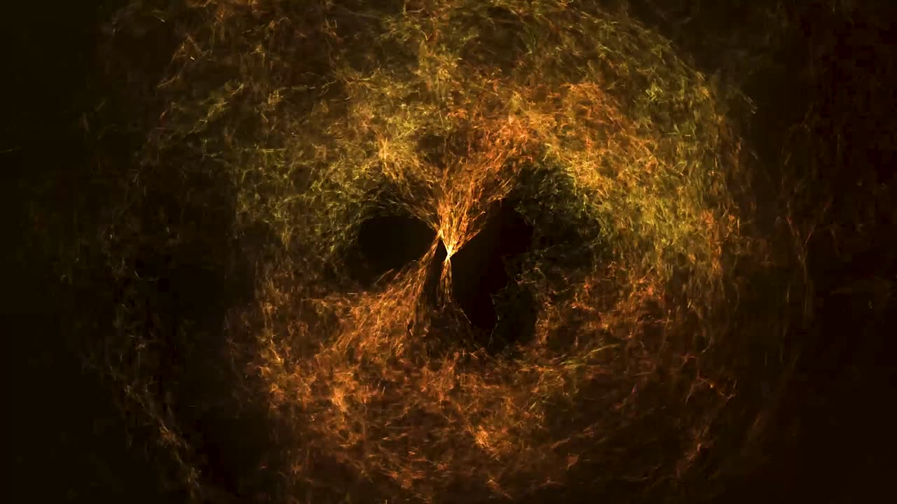 explosión de energía dorada abstracta