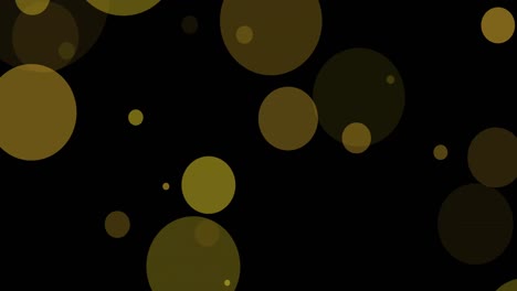 Animation-of-floating-light-spots-on-black-background