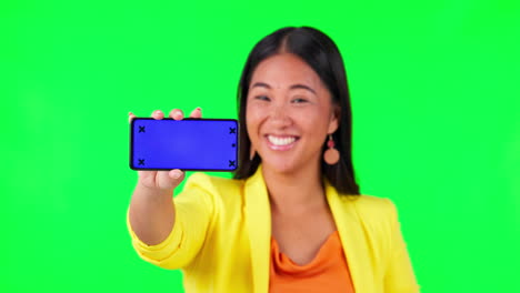 Green-screen,-phone-screen