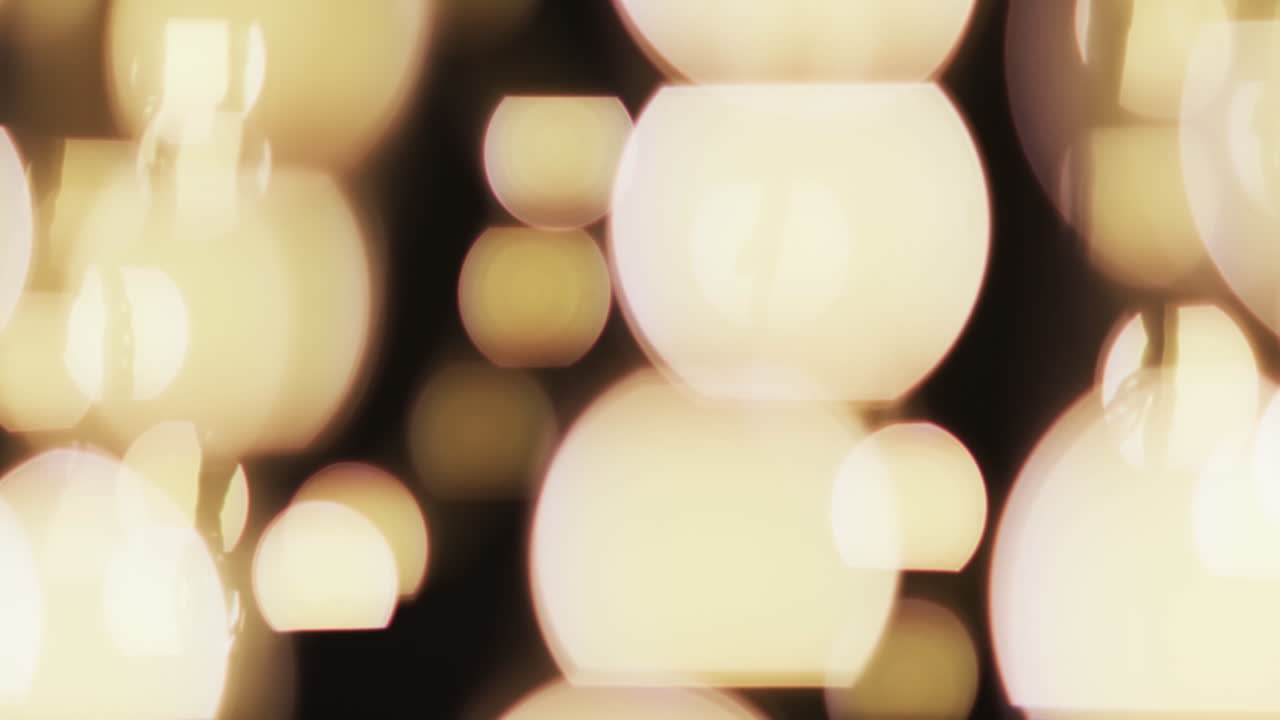 복사 공간과 함께  ⁇ 박이는 노란색 보케 스 ⁇ 의 비디오