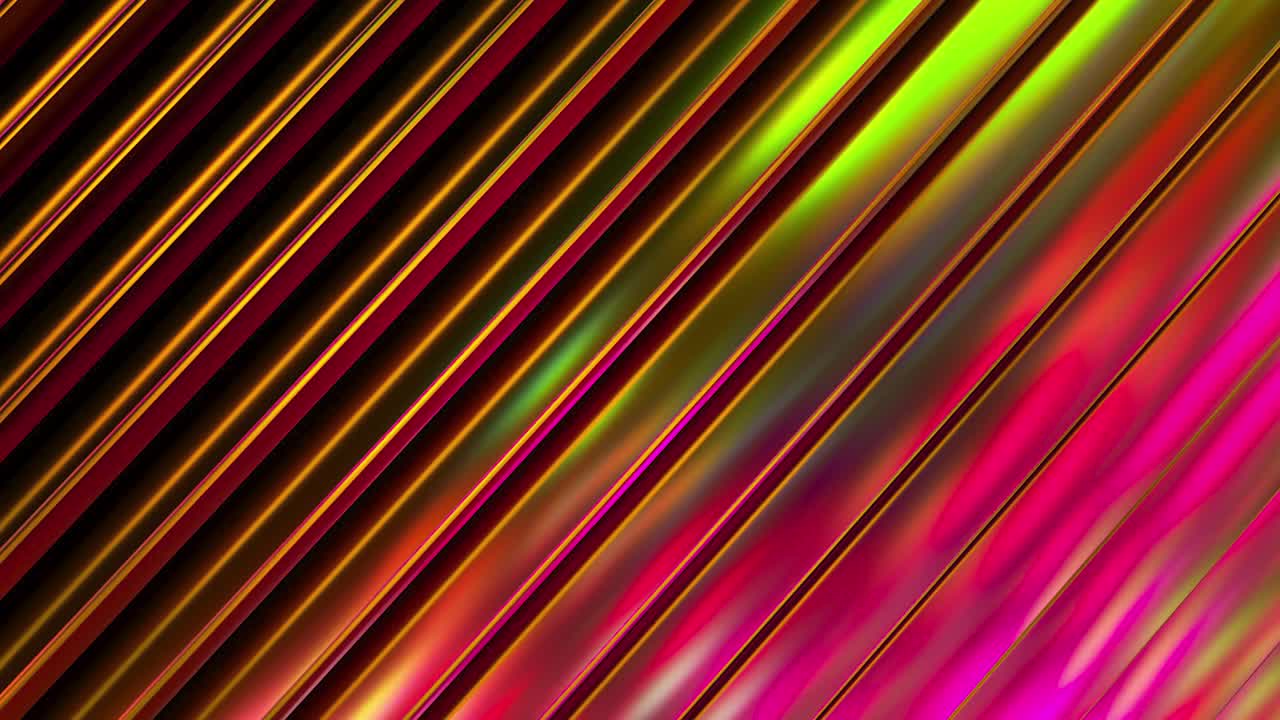 superficie ondulada 3d. fondo ondulado abstracto con ondas de neón. patrón multicolor líquido, formas en movimiento. animación de video en bucle de 4k.