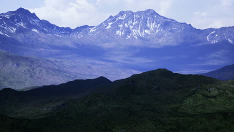 majestic mountain landscape showcases rugged terrain and distant peaks