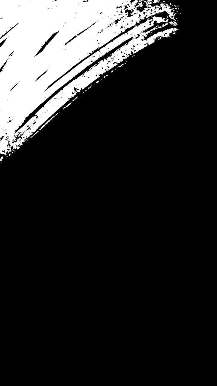 Hand-Drawn White Chalk Scribble Animation on Black