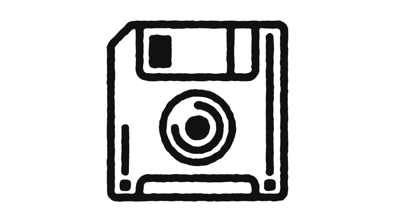 icono de disco vintage imágenes de animación y canal alfa