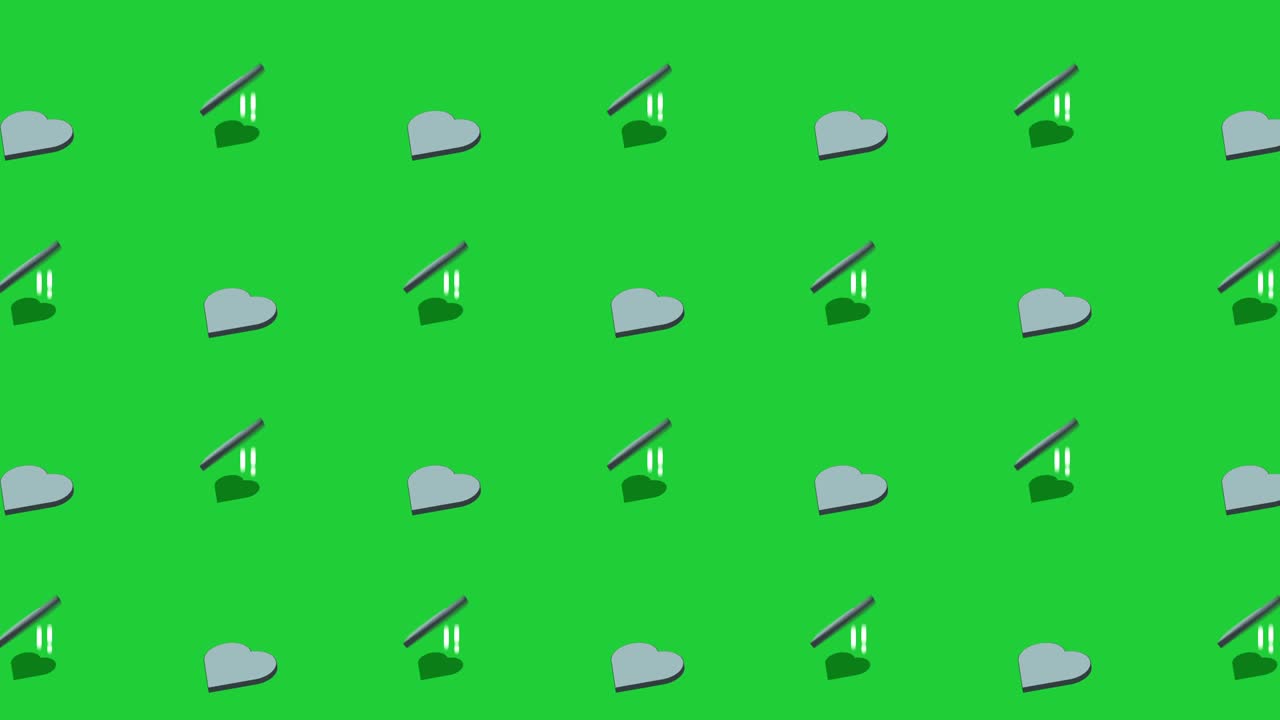 회전 심장 평평한 아이콘 배경