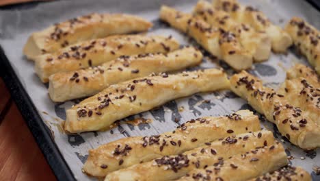 delicious sweet baked dough sticks