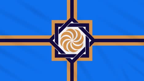 tela para agitar la bandera de armenia occidental, ideal para el fondo, bucle