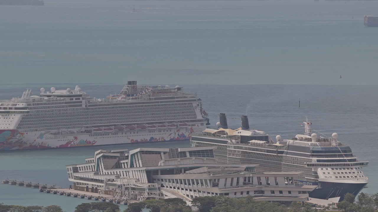 SINGAPORE - 5 MARCH 2025 : container ships waiting in the sea by singapore