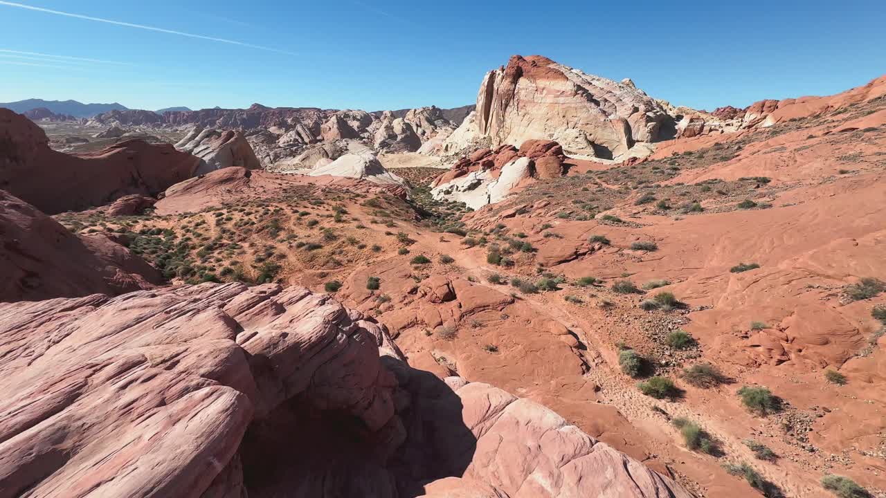 Colori mozzafiato del paesaggio desertico nel parco statale Mahovae, la Valley of Fire.