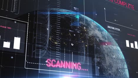Scanning and analysis over earth.