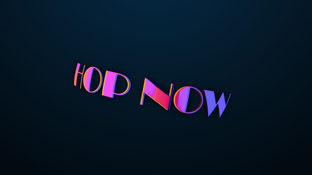Shop Now colorful text word animation loop with glitch text effect. 4K 3D seamless looping Shop Now effect element for Cinema trailer, Sales Marketing title banner. Old Gaming Console Styl