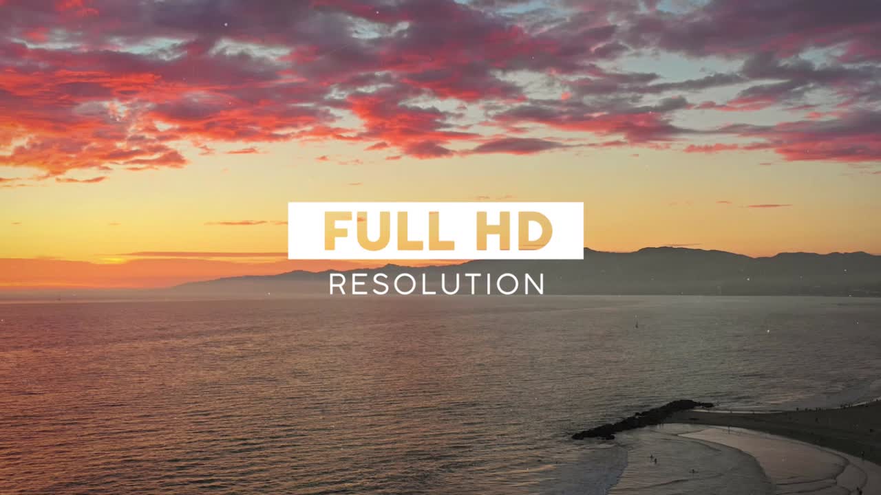 Sunset over a forest and a mountain waterfall