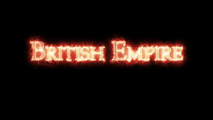 Britiske Imperium skrevet med ild. Loop