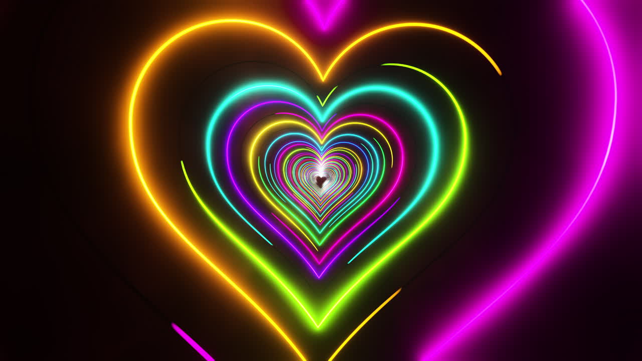 네온 심장 터널