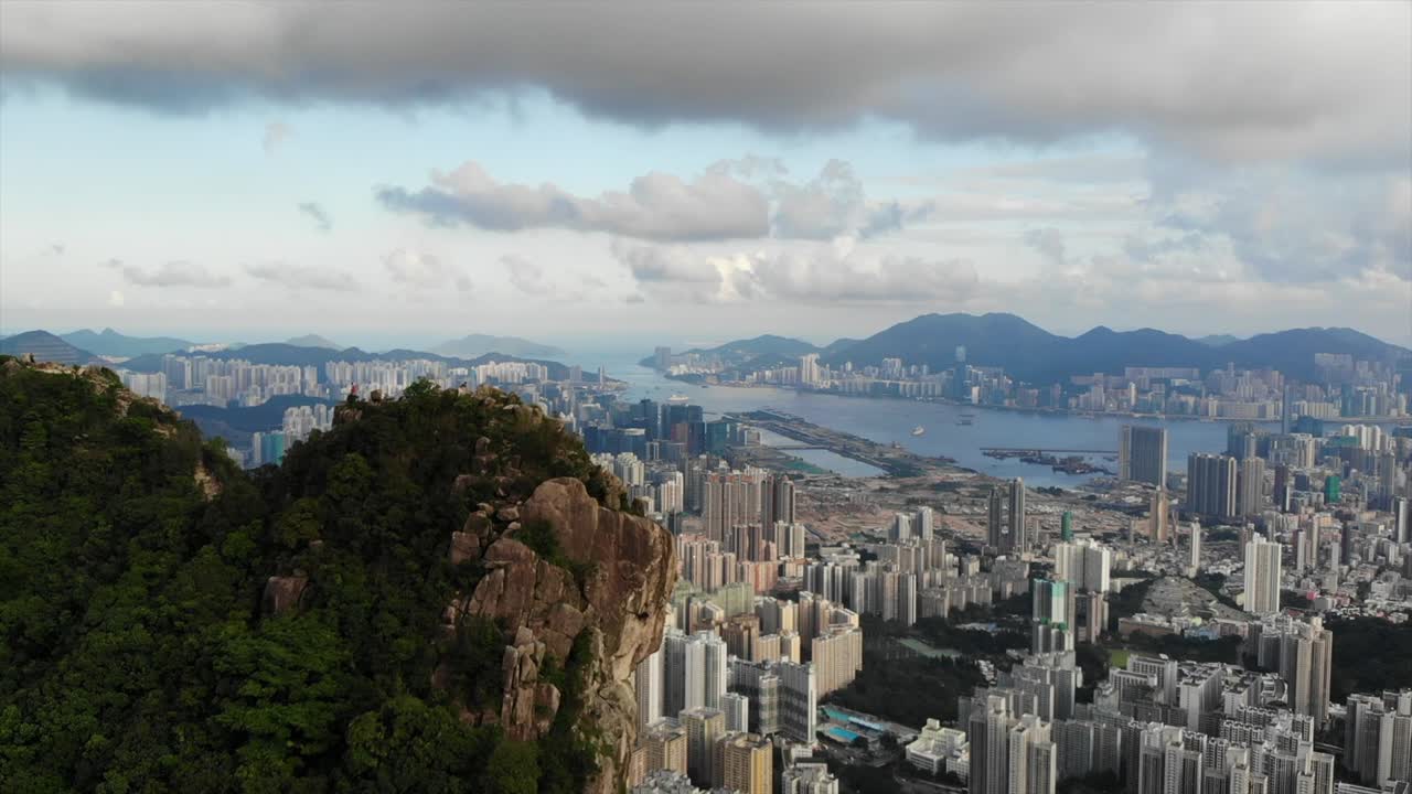 la vista de la ciudad de lion rock en hong kong