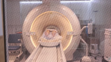 person undergoing mri scan