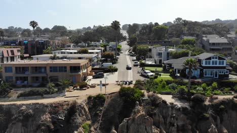 coastline pull away in del mar, california, san diego