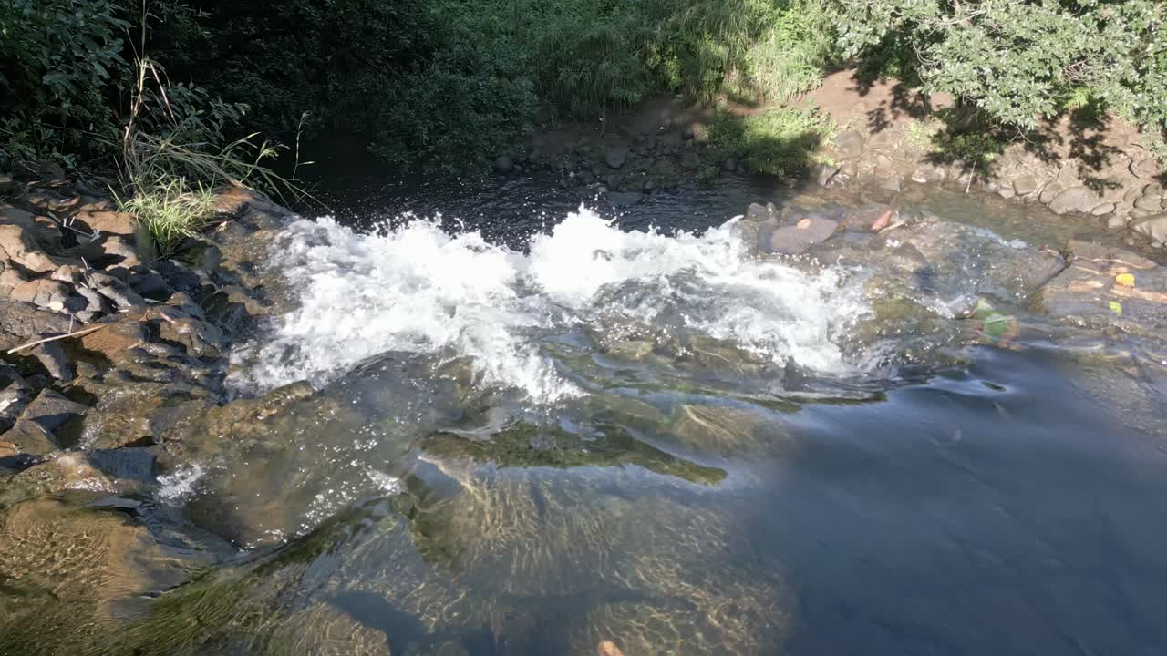 Mauritius - Ebene - Minissy Waterfall - fixed view of the top of the waterfall