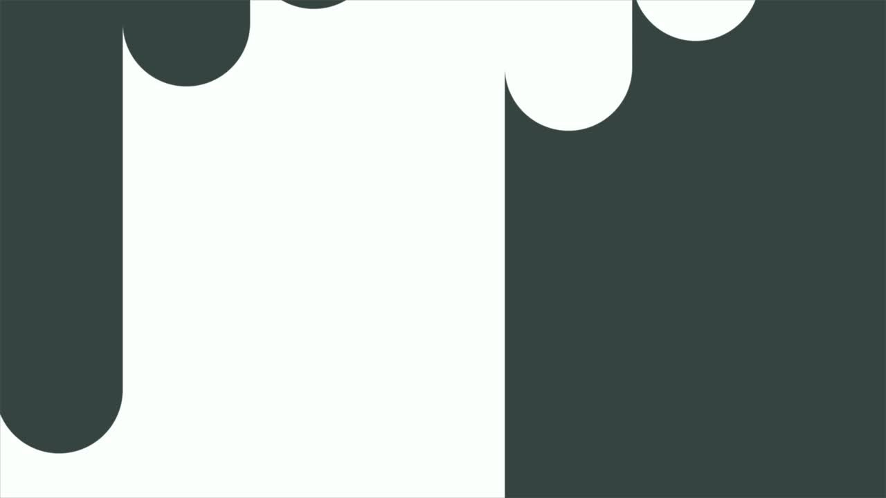 Abstract Geometric Shapes Moving and Transitioning on White Background