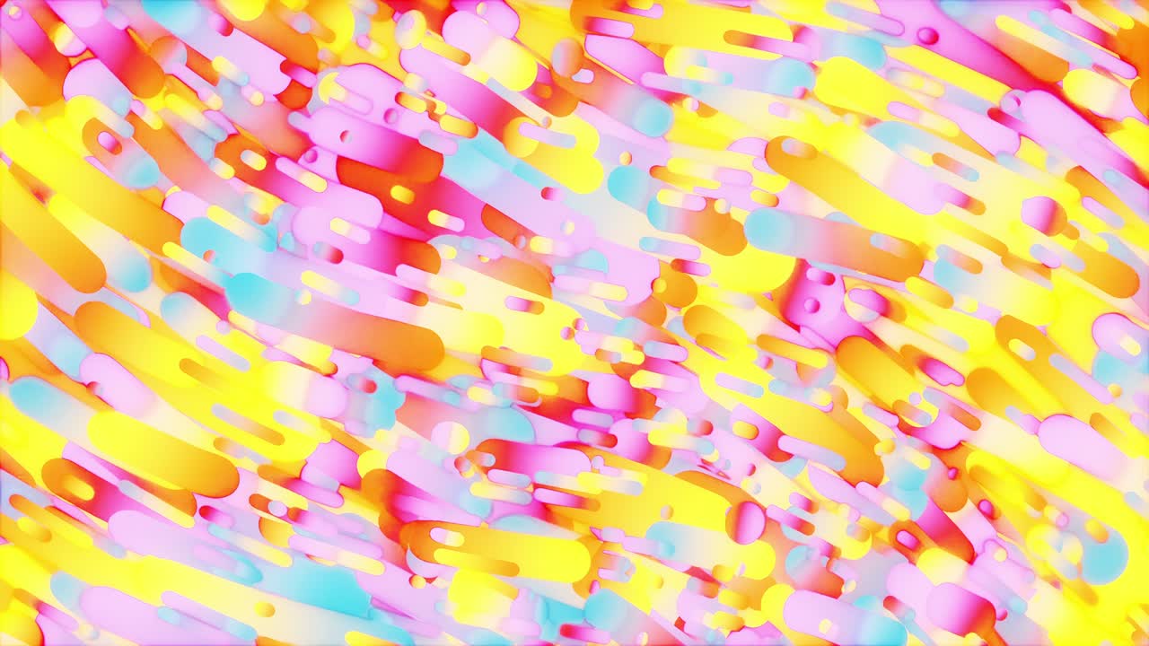 4k 무결한 추상적인 다채로운 모양, 추상적인 배경, 3d 애니메이션, 무결한 루프