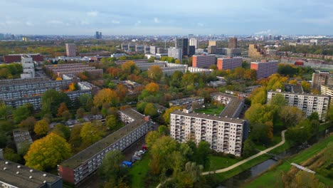 Apartments-and-flats-in-Nieuwendam-distrct-Amsterdam-Noord-orbit-to-right