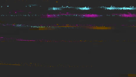 digital glitch and static television noise effects