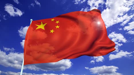 bandera de la china (en bucle)