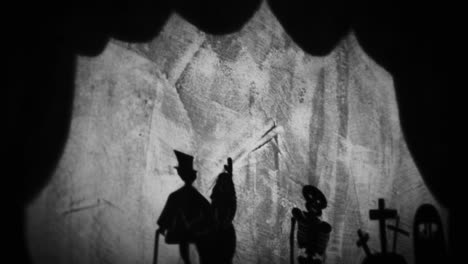 shadow puppets of a grim scene