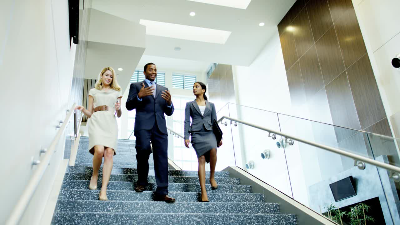 Multi ethnic male female advertising managers team meeting