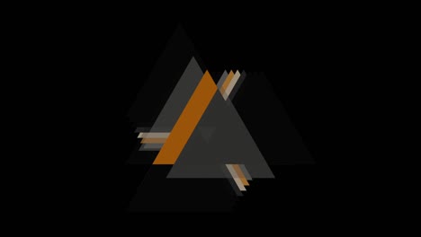 fondo de arte abstracto con triángulos negros, grises y amarillos