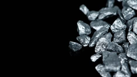 montón de pepitas de plata (con un bucle sin costuras)