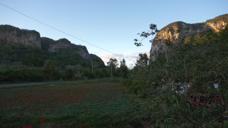 viñales valley view, mogotes, mountains, farmer houses, cuban land scape