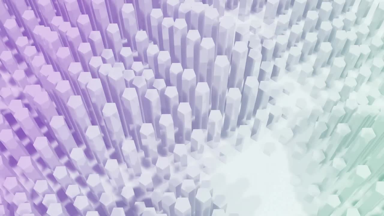 triángulos sobre formas abstractas pulsantes