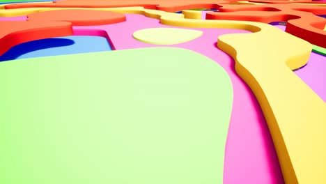 animación de gradiente de onda colorida.. futuros patrones geométricos fondo de movimiento. renderización 3d 4k